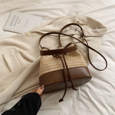 stylub Straw Braided Shoulder Bag