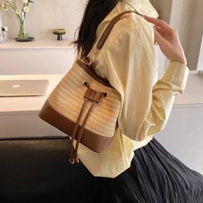 stylub Straw Braided Shoulder Bag