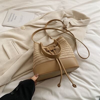stylub Straw Braided Shoulder Bag