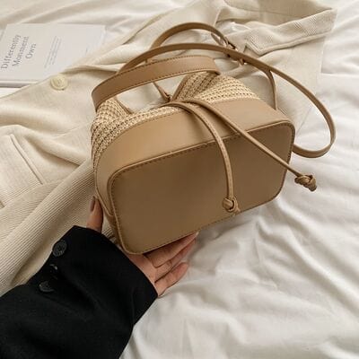 stylub Straw Braided Shoulder Bag