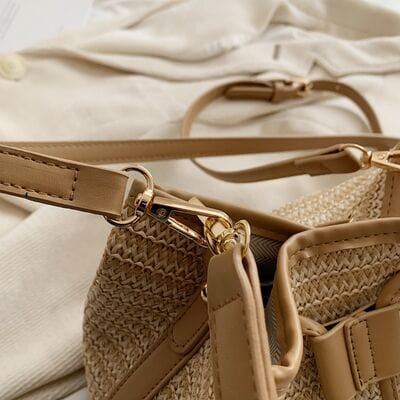 stylub Straw Braided Shoulder Bag