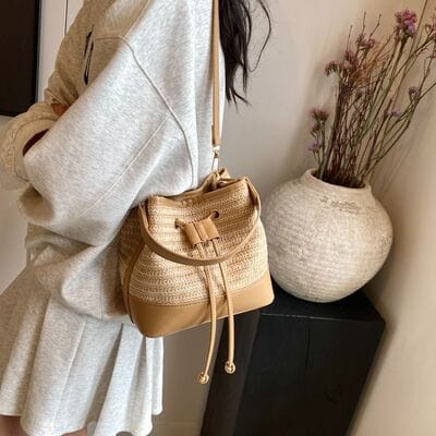 stylub Straw Braided Shoulder Bag