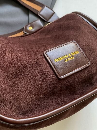 stylub Suede Adjustable Strap Shoulder Bag