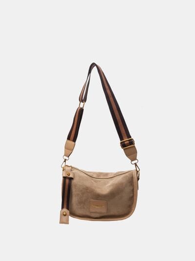 stylub Suede Adjustable Strap Shoulder Bag