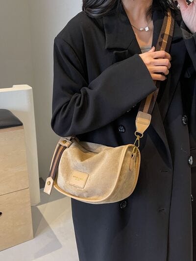 stylub Suede Adjustable Strap Shoulder Bag