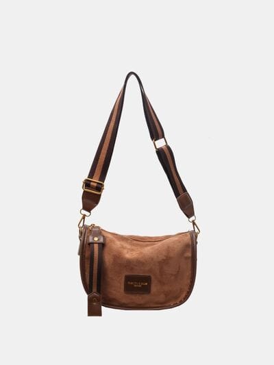 stylub Suede Adjustable Strap Shoulder Bag