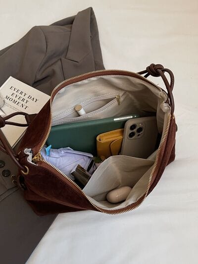 stylub Suede Large Shoulder Bag