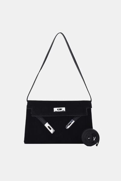 stylub Suede PU Leather Strap Shoulder Bag