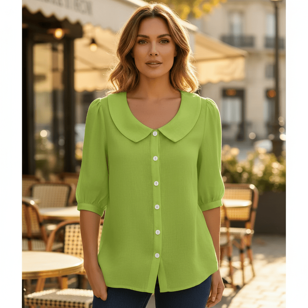 Stylub Summer Loose Blouse Shirt Women Button Tops Casual Cotton Linen Shirt Casual Short Sleeve Shirts For Women Thin Cardigan ﻿