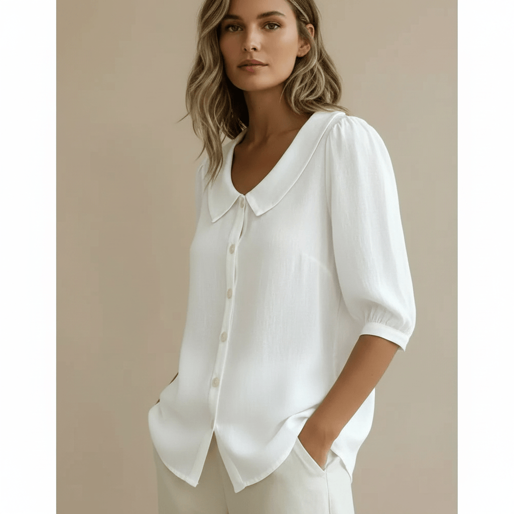 Stylub Summer Loose Blouse Shirt Women Button Tops Casual Cotton Linen Shirt Casual Short Sleeve Shirts For Women Thin Cardigan ﻿