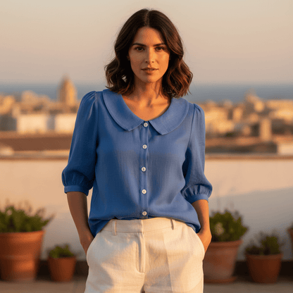 Stylub Summer Loose Blouse Shirt Women Button Tops Casual Cotton Linen Shirt Casual Short Sleeve Shirts For Women Thin Cardigan ﻿