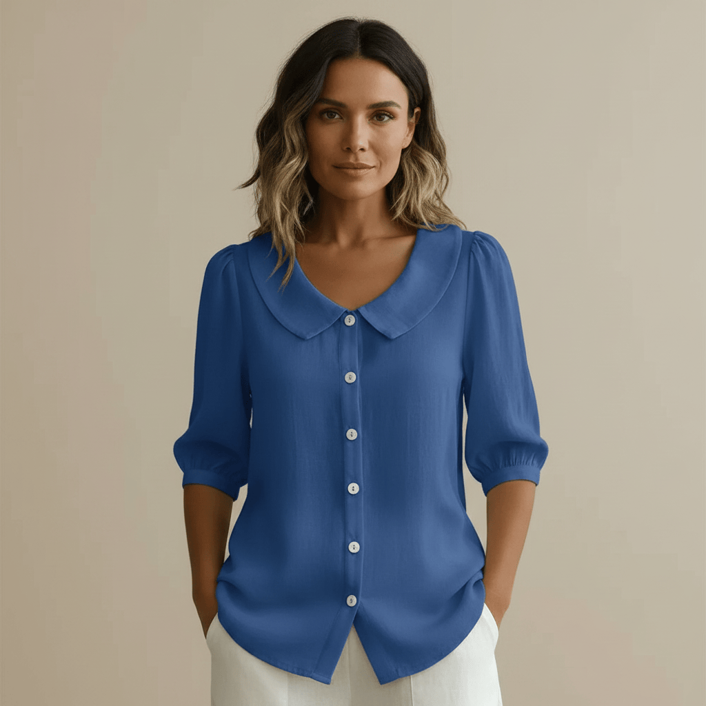 Stylub Summer Loose Blouse Shirt Women Button Tops Casual Cotton Linen Shirt Casual Short Sleeve Shirts For Women Thin Cardigan ﻿