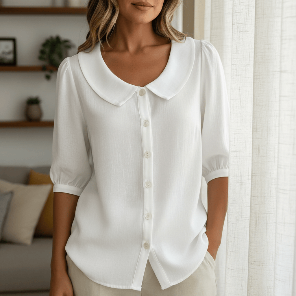 Stylub Summer Loose Blouse Shirt Women Button Tops Casual Cotton Linen Shirt Casual Short Sleeve Shirts For Women Thin Cardigan ﻿