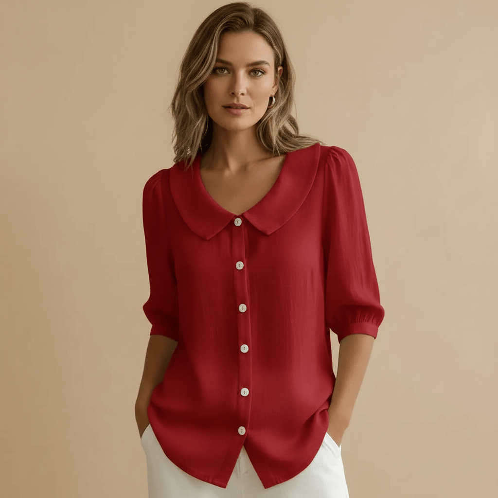 Stylub Summer Loose Blouse Shirt Women Button Tops Casual Cotton Linen Shirt Casual Short Sleeve Shirts For Women Thin Cardigan ﻿
