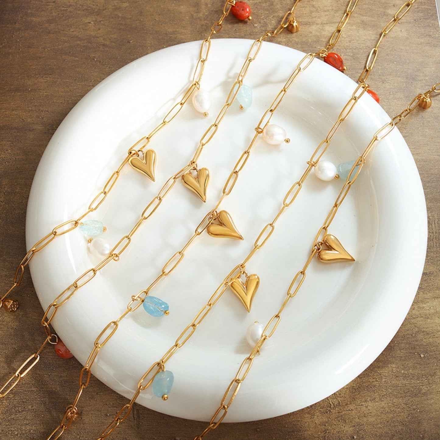 stylub Titanium Steel Heart Pendant Necklace