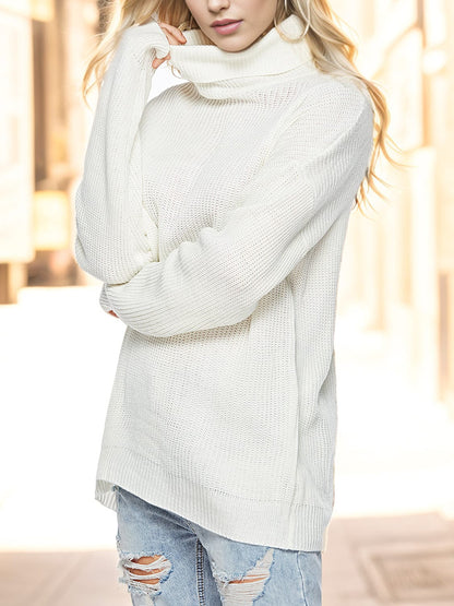 stylub Turtleneck Drop Shoulder Long Sleeve Sweater