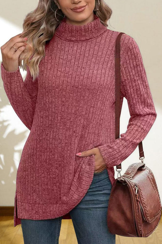 stylub Turtleneck High Low Top