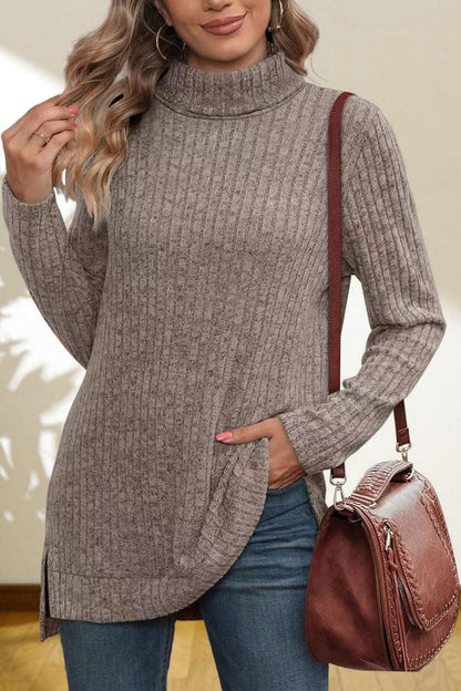 stylub Turtleneck High Low Top