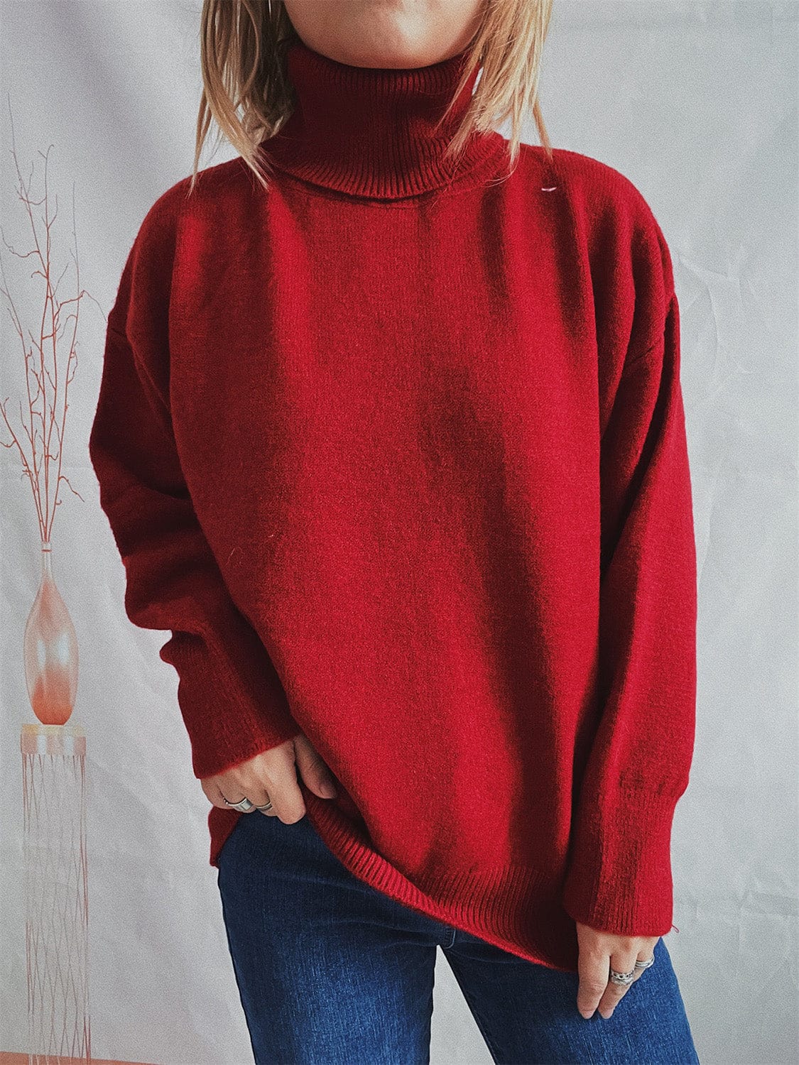 stylub Turtleneck Long Sleeve Sweater