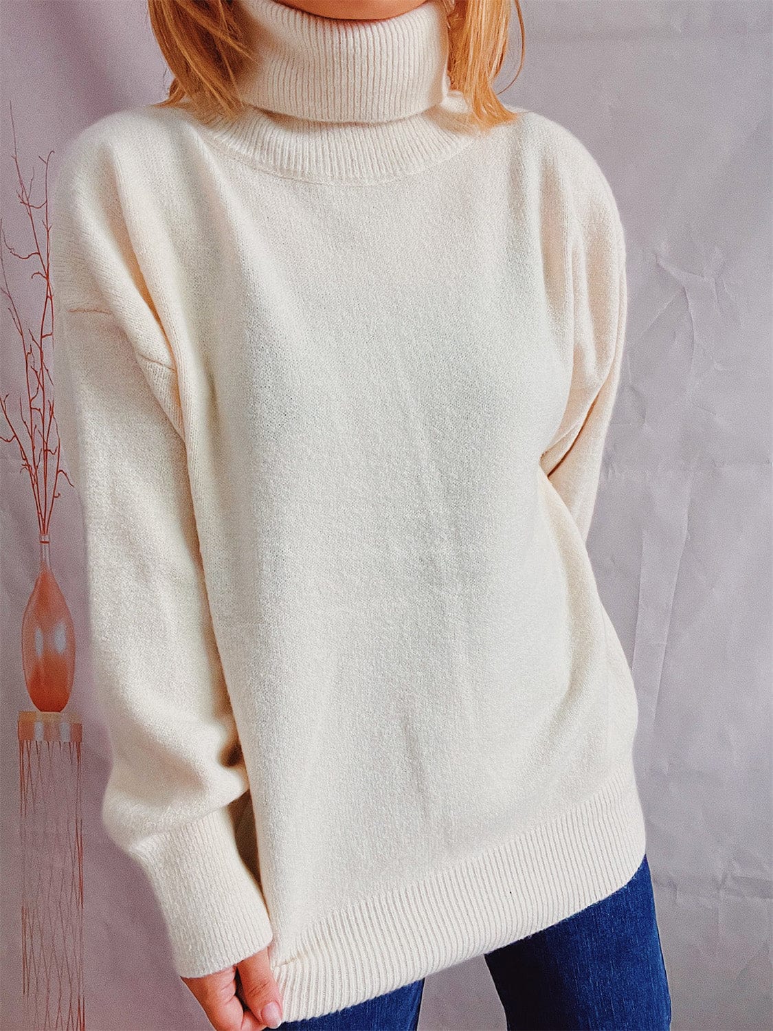 stylub Turtleneck Long Sleeve Sweater
