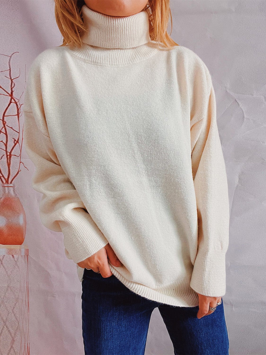 stylub Turtleneck Long Sleeve Sweater
