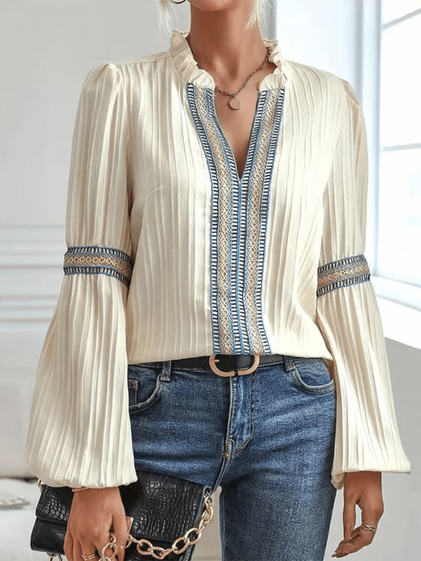 stylub Valerie - Stunning V-Neck Blouse