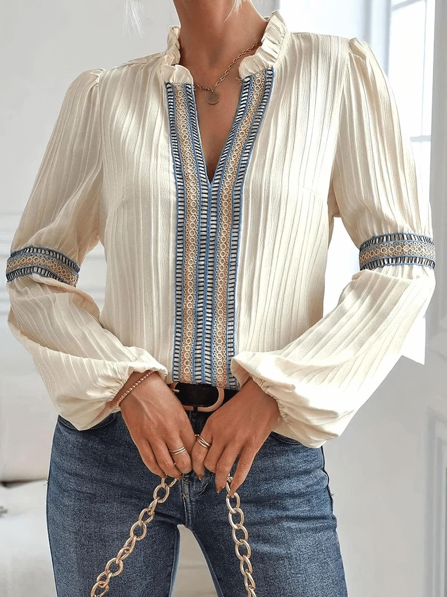 stylub Valerie - Stunning V-Neck Blouse