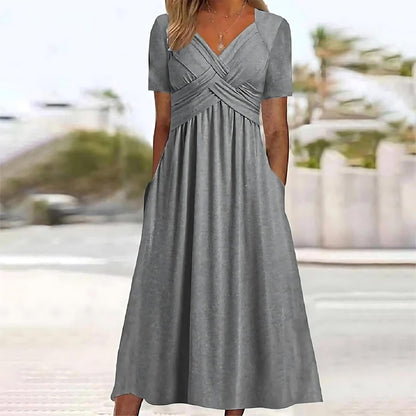 stylub Vicky™ - Casual Elegance Midi Dress