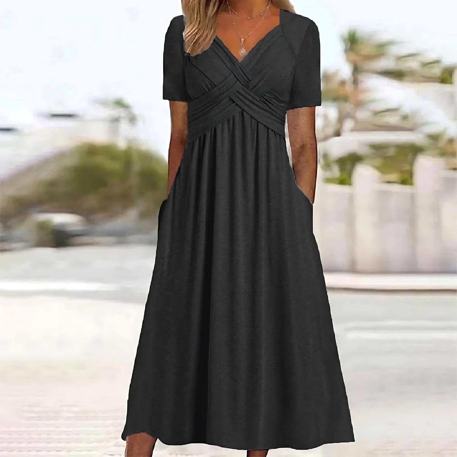 stylub Vicky™ - Casual Elegance Midi Dress
