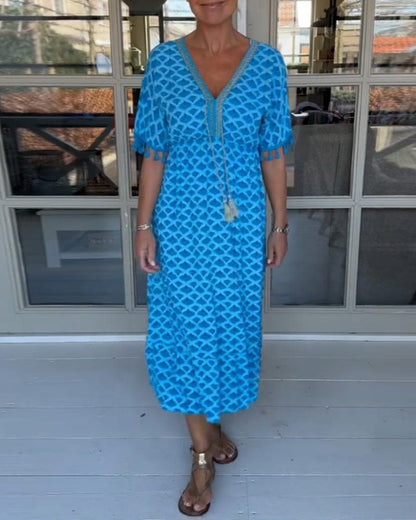 stylub Winona - Summer V-Neck Tassel Dress