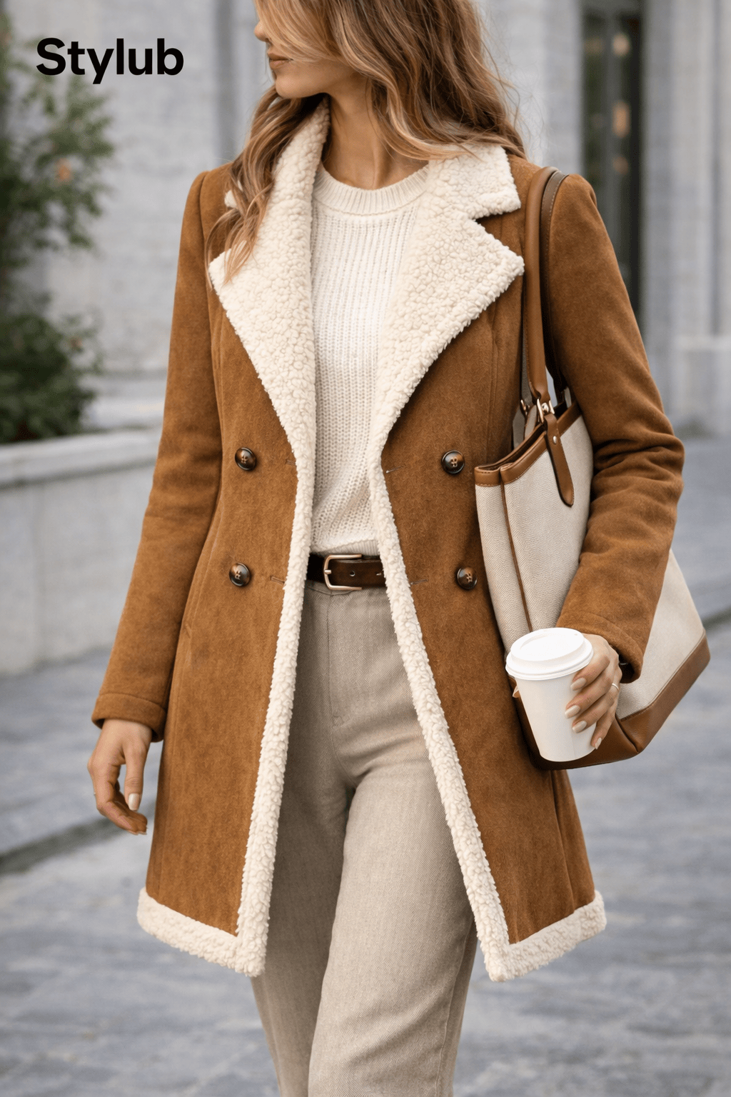 Stylub Women'S Stylish Long-Sleeve Coat