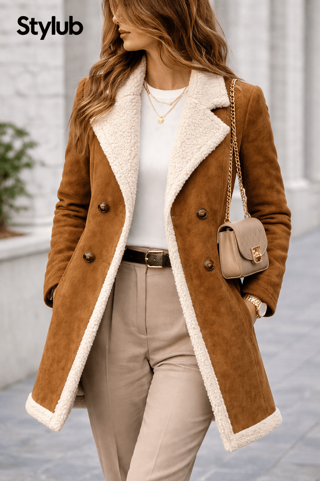 Stylub Women'S Stylish Long-Sleeve Coat