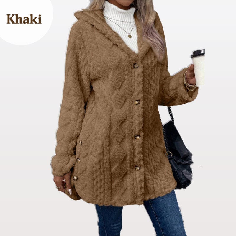 Stylub Women’s Warm Hooded Jacket with Quilted Pattern