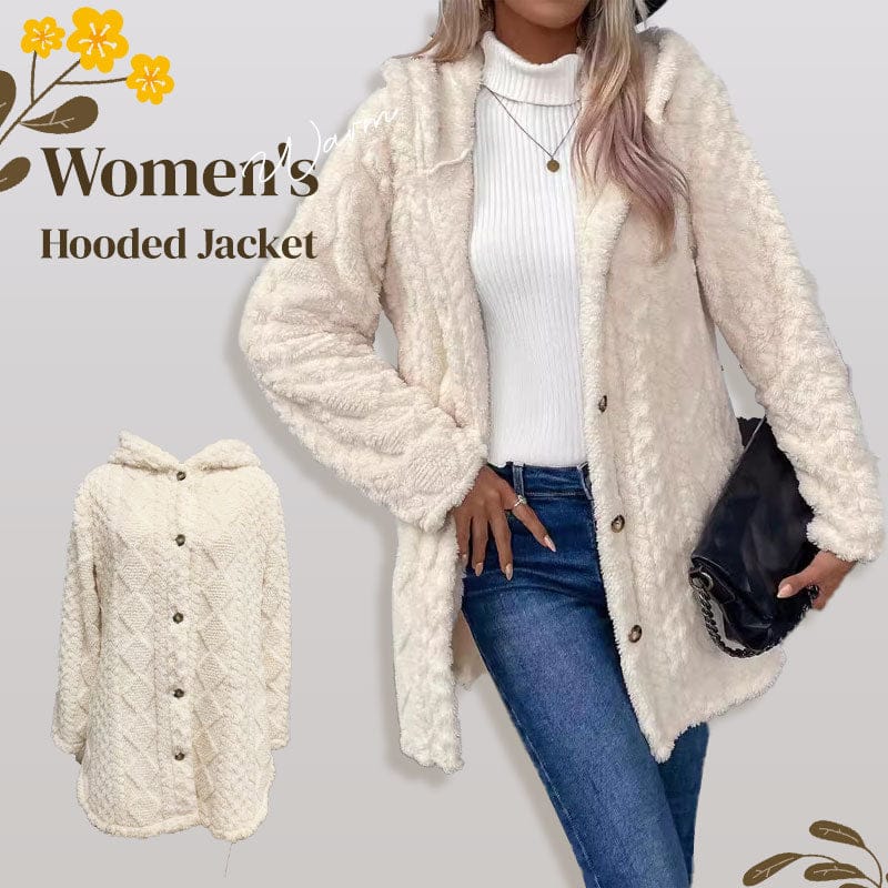 Stylub Women’s Warm Hooded Jacket with Quilted Pattern