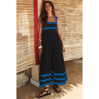stylub Wrenley - Boho Slash Neck Maxi Dress