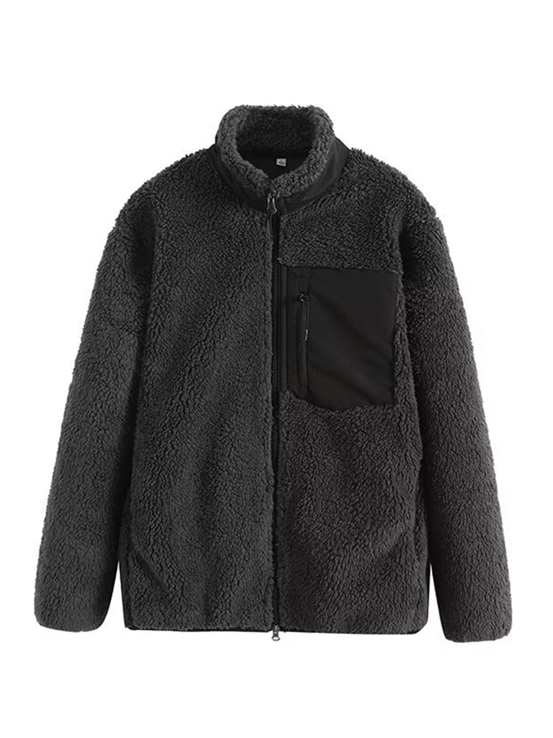 stylub Zip Up Long Sleeve Plush Jacket