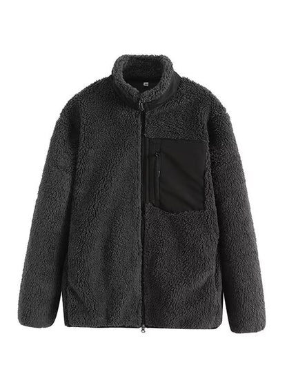 stylub Zip Up Long Sleeve Plush Jacket