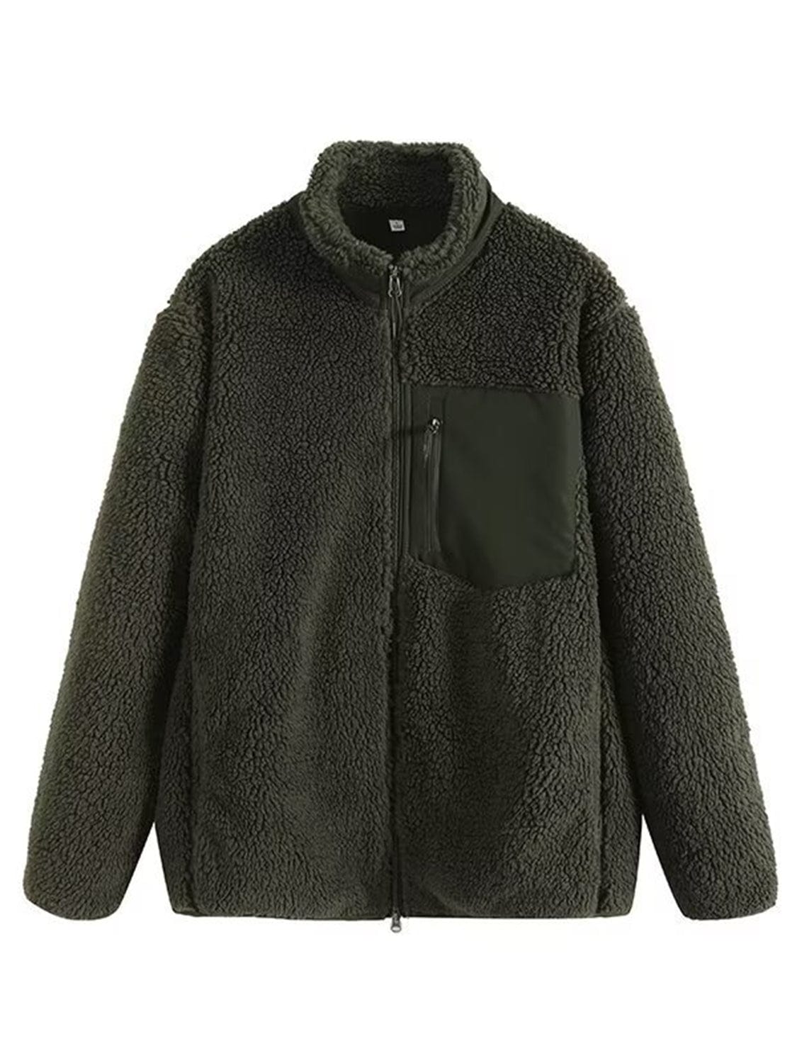 stylub Zip Up Long Sleeve Plush Jacket