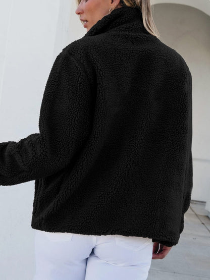 stylub Zip Up Long Sleeve Plush Jacket