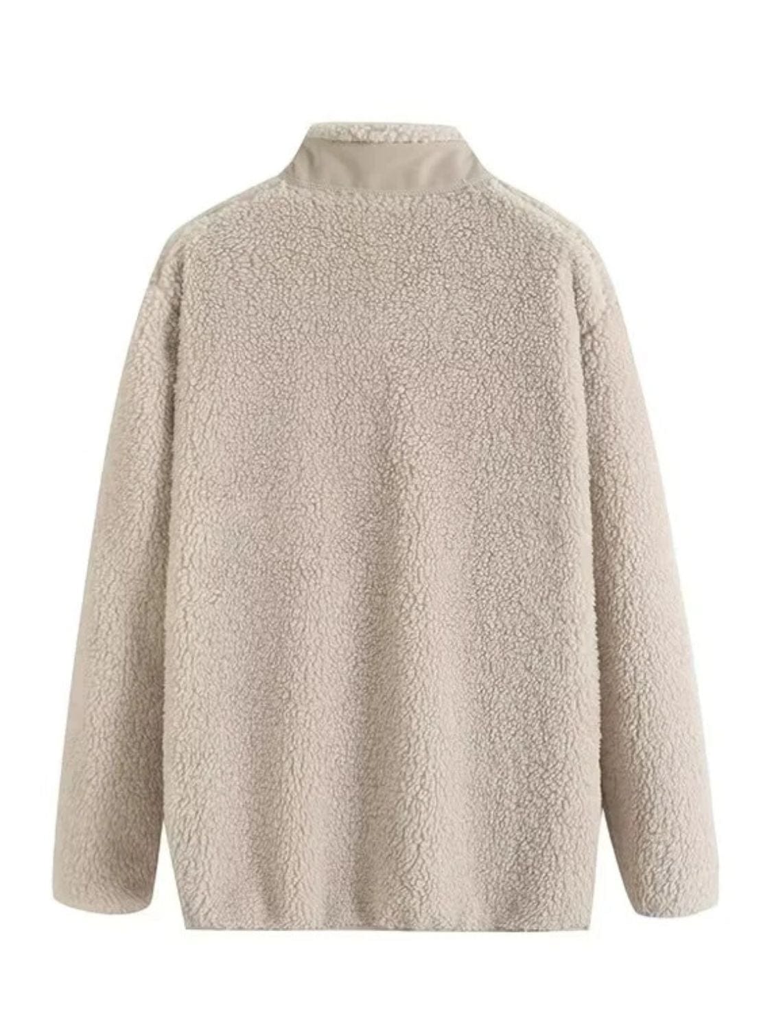 stylub Zip Up Long Sleeve Plush Jacket