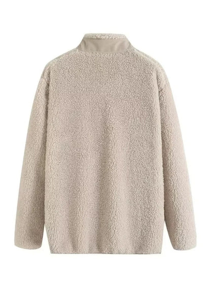 stylub Zip Up Long Sleeve Plush Jacket