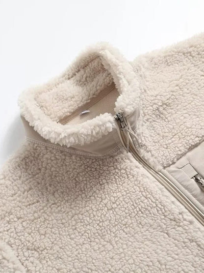 stylub Zip Up Long Sleeve Plush Jacket