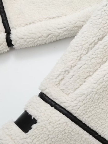 stylub Zip Up Long Sleeve Sherpa Jacket