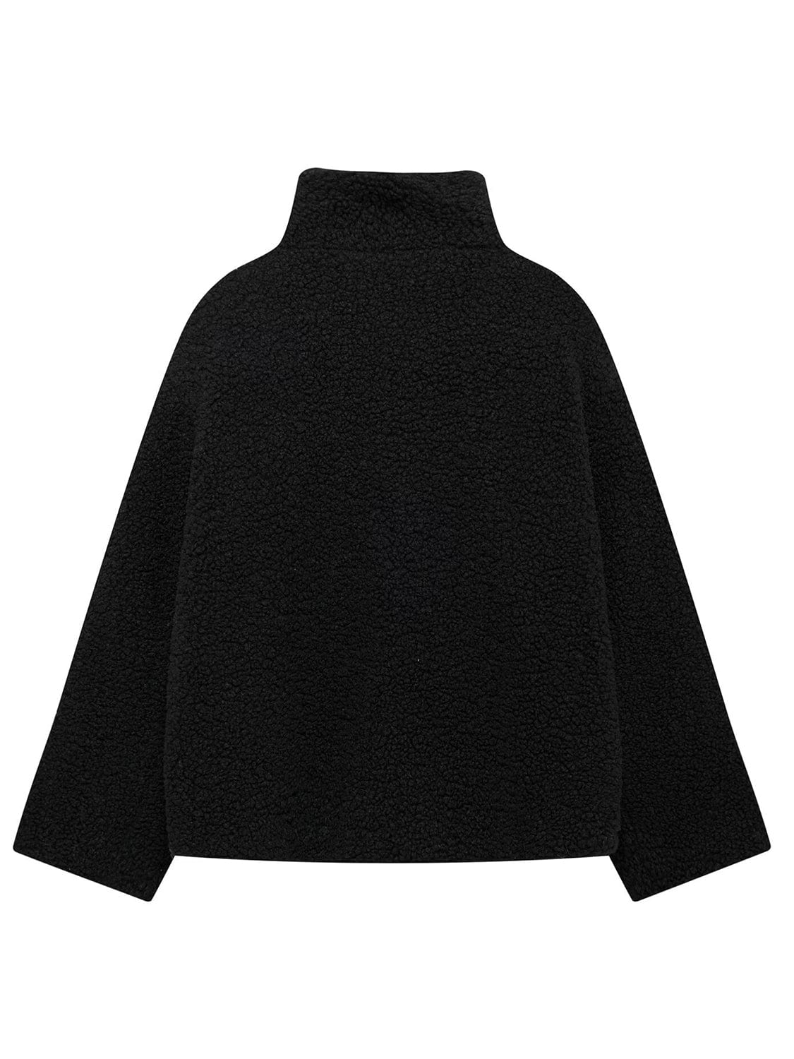 stylub Zip Up Turtleneck Long Sleeve Plush Jacket