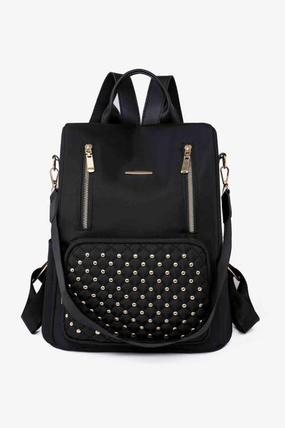 stylub Zipper Pocket Beaded Backpack