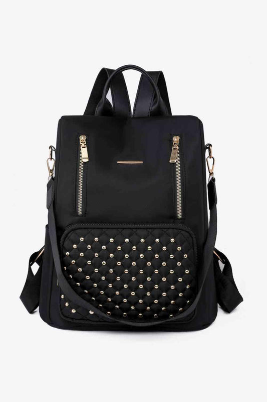 stylub Zipper Pocket Beaded Backpack
