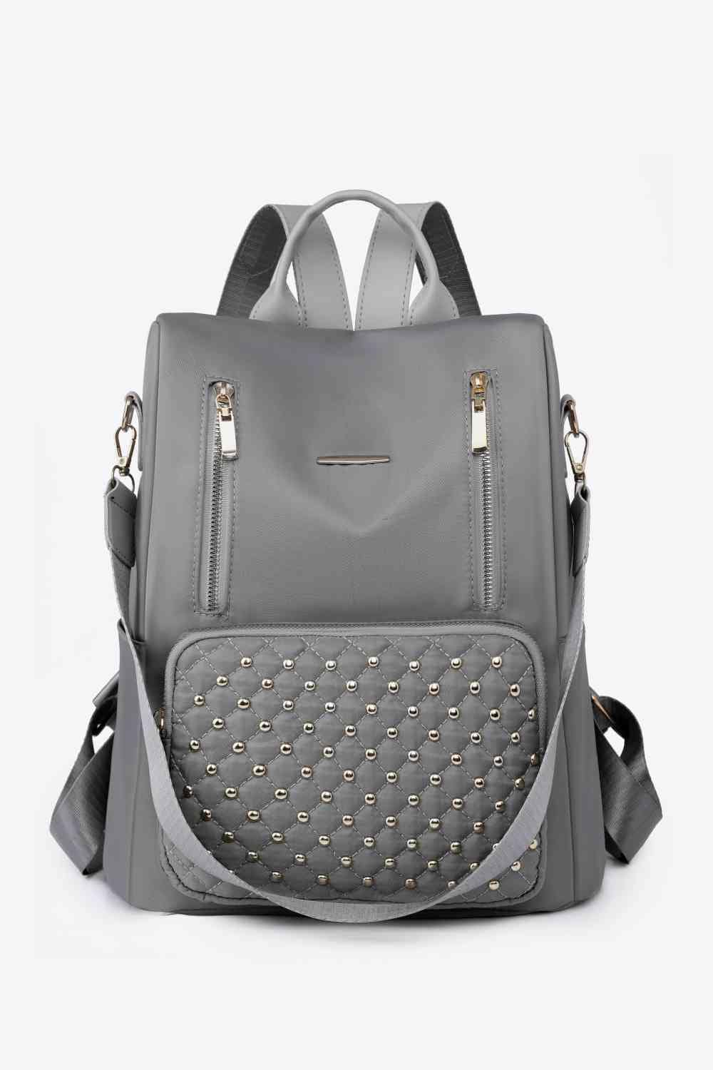 stylub Zipper Pocket Beaded Backpack