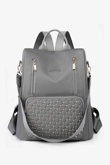 stylub Zipper Pocket Beaded Backpack