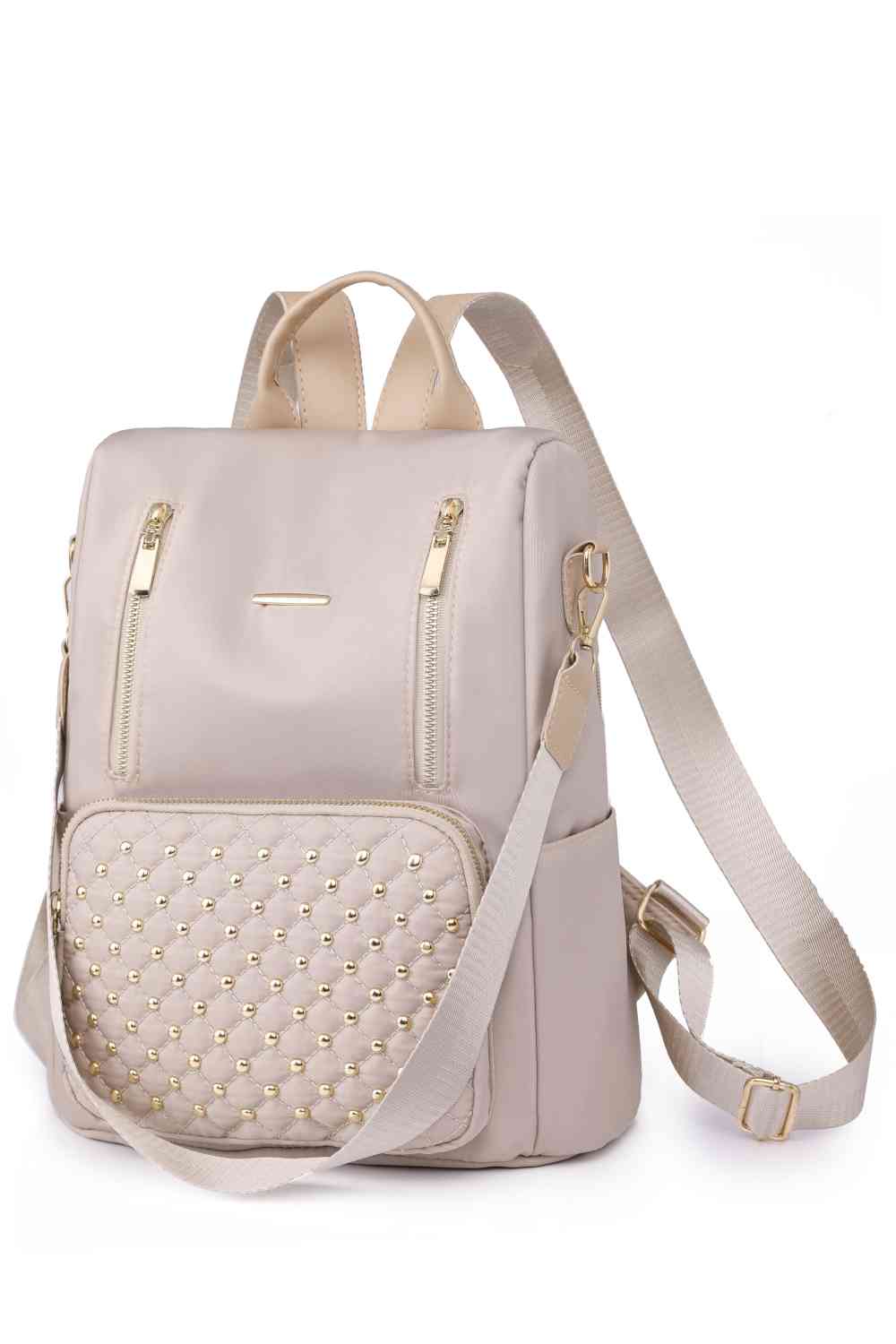 stylub Zipper Pocket Beaded Backpack