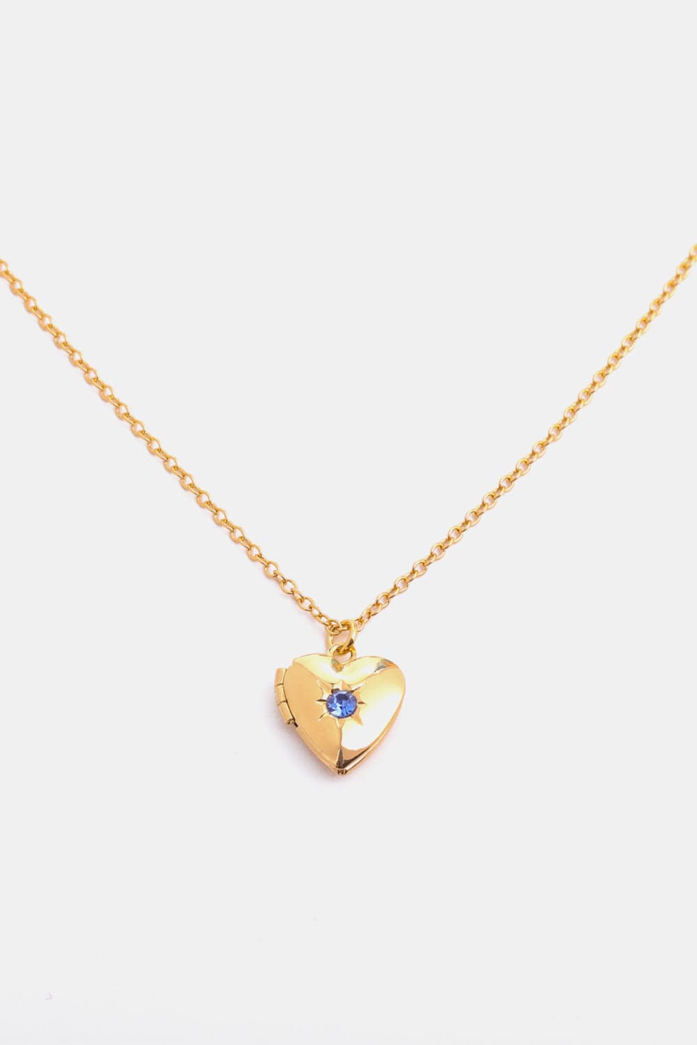 stylub Zircon Heart Shape 14K Gold-Plated Pendant Necklace